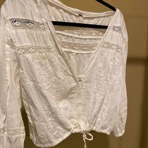 Free people detailed lace blouse